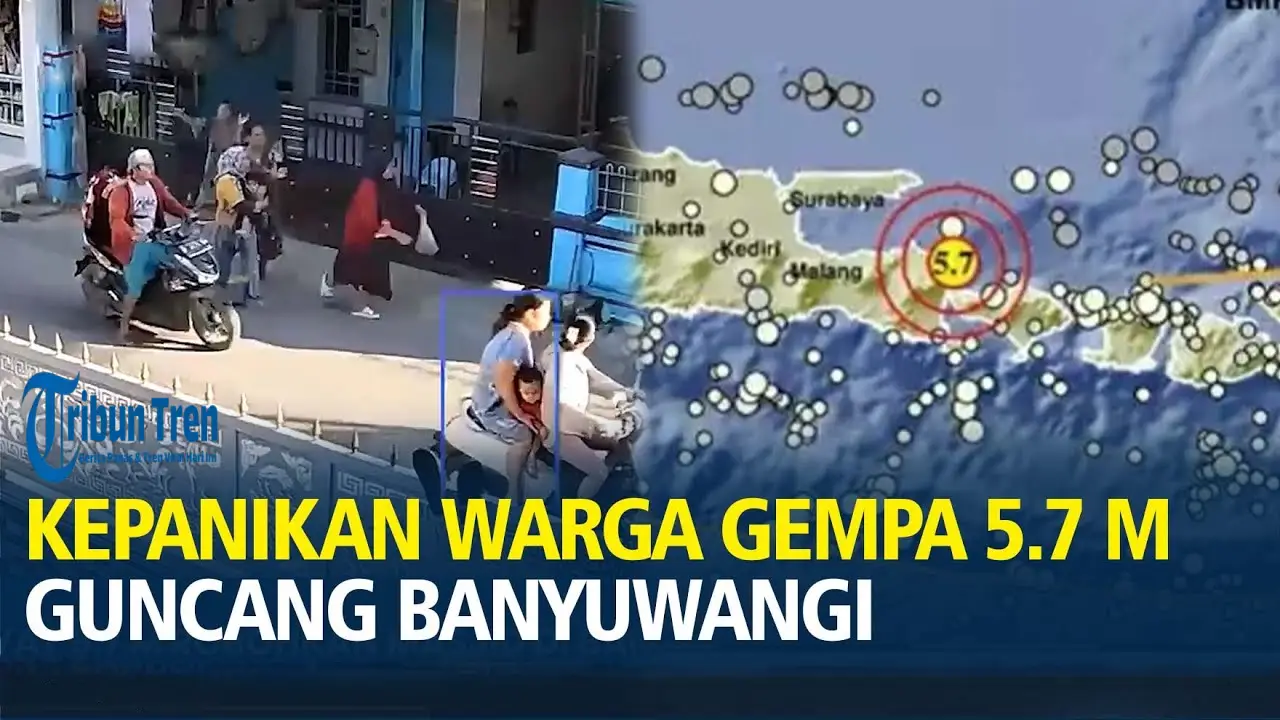 Gempa Bumi M 5,7 Melanda Daerah Banyuwangi dan Situbondo