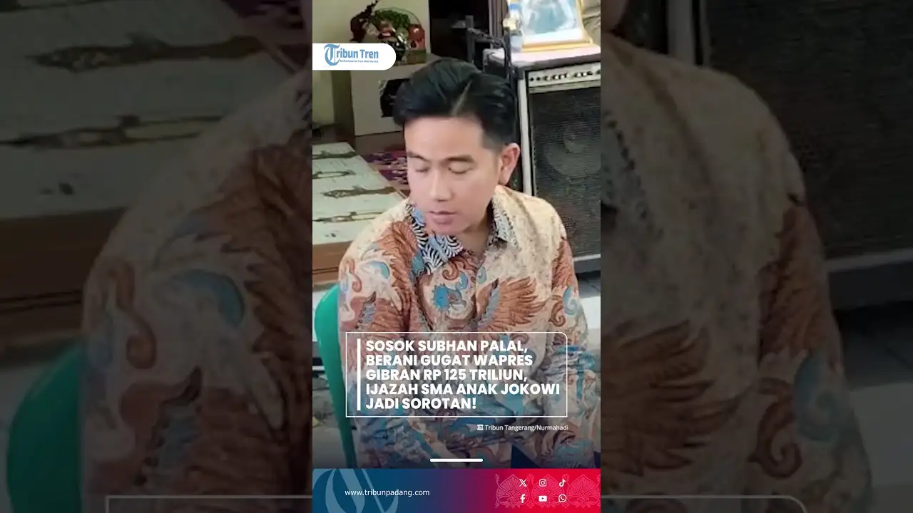 Gugatan Pribadi Subhan Rp 125 Triliun_ Sidang Perdana Wapres Gibran Pakai Pengacara Negara, Diprotes!