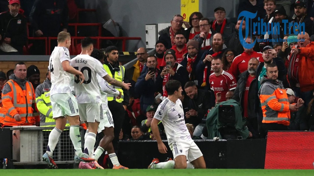 Gol Harry Maguire Bawa Setan Merah MU Kalahkan Liverpool 2-1